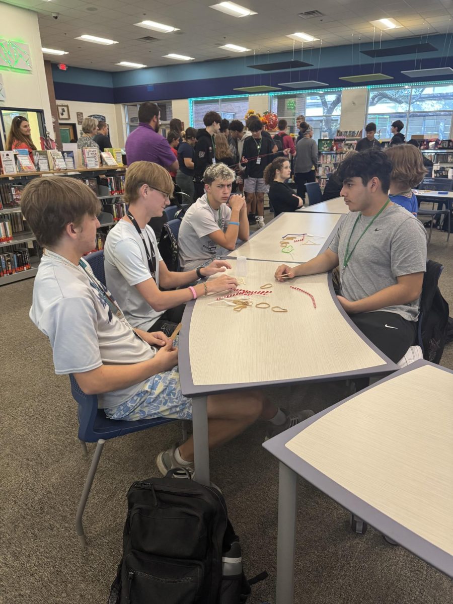 Students hard at work 